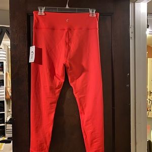 NWT Red ZYIA 7/8 length leggings size 14-16